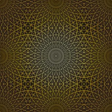 Geometric gold lace pattern Stock-Illustration
