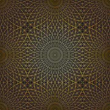 Geometric gold lace pattern 스톡 일러스트