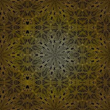 Geometric gold lace pattern Stock-Illustration