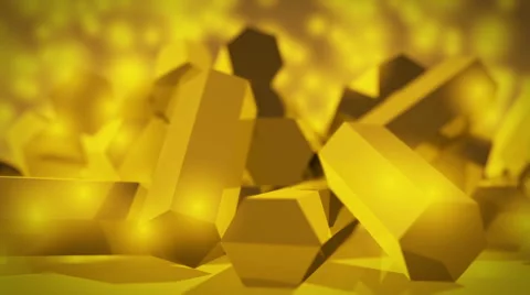 Geometric Gold (Loop) Stock Footage 41058135