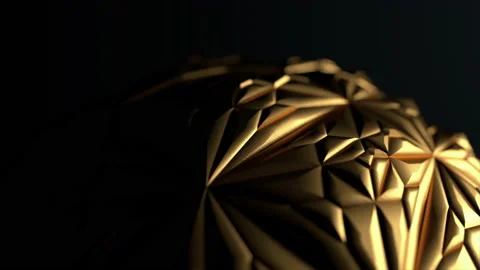 Geometric Golden Abstract Background Interior Industrial Construction Structure. Video stock 161368871