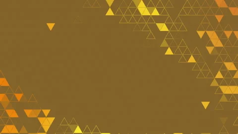 Geometric golden background with yellow triangular polygons. Abstract design Stock Footage 278994150