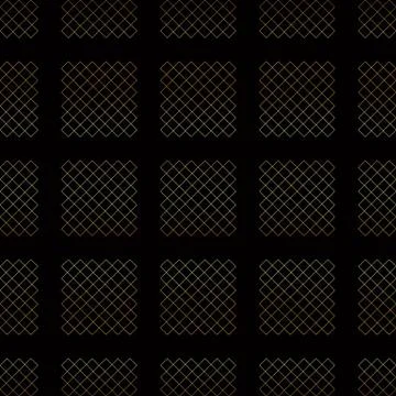 Geometric golden graphics, design element. Abstract black background with gol Stock Illustration