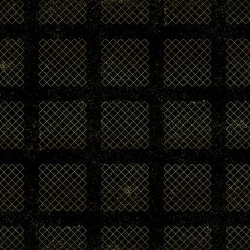 Geometric golden graphics, design element. Abstract black background with gol Stock Illustration
