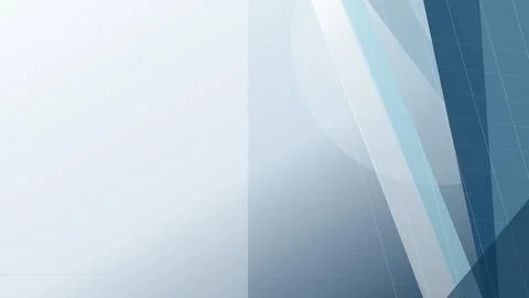 Geometric gradient abstract design with diagonal blue and white shapes Stock Illustration