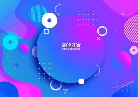 Geometric gradient background Stock Illustration