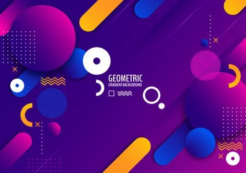 Geometric gradient background Stock Illustration