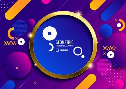 Geometric gradient background Stock Illustration