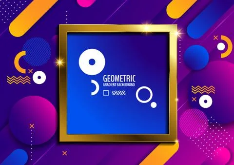 Geometric gradient background Stock Illustration