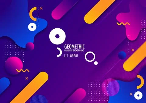 Geometric gradient background 스톡 일러스트