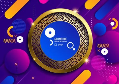 Geometric gradient background Stock Illustration