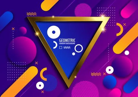 Geometric gradient background Stock Illustration