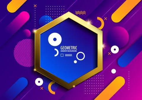 Geometric gradient background 스톡 일러스트