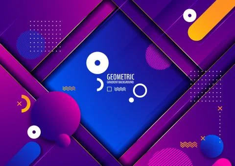 Geometric gradient background Illustrazione stock