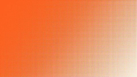 Geometric gradient orange dots pattern seamless texture Stock Illustration