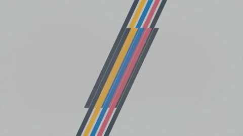 Geometric gradient red, blue and yellow stripes Video stock 195798744