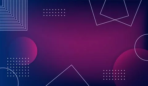 Geometric gradient shapes composition background. Stock Illustration