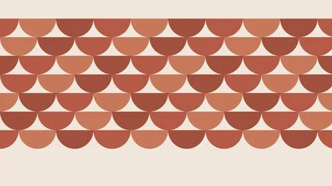 Geometric gradient terracotta wave pattern seamless texture Stock Illustration
