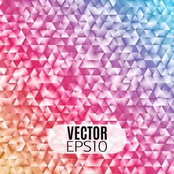 Geometric gradient triangle mosaic background. Stock Illustration