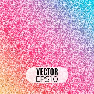 Geometric gradient triangle mosaic background. Stock Illustration