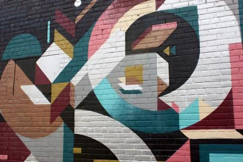Geometric Graffiti Stock Photos