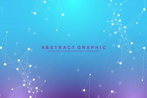 Geometric graphic background artificial intelligence. Turbulence flow trail イラスト素材