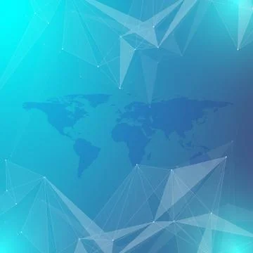 Geometric graphic background communication. Big data complex with Political イラスト素材