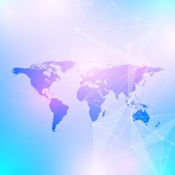 Geometric graphic background communication. Big data complex with Political イラスト素材