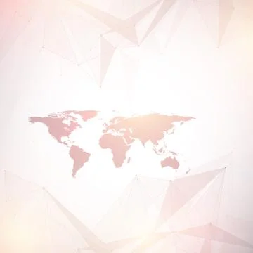 Geometric graphic background communication. Big data complex with Political Stock Illustration
