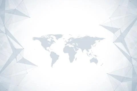 Geometric graphic background communication. Big data complex with Political Illustrazione stock