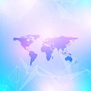 Geometric graphic background communication. Big data complex with Political イラスト素材