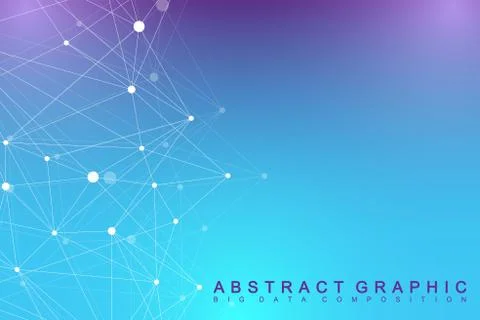 Geometric graphic background communication. Big data complex with Political Stock Illustration