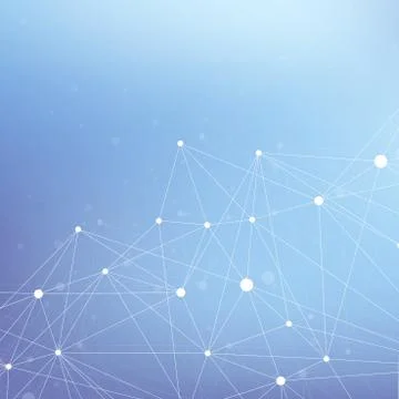 Geometric graphic background molecule and communication. Big data complex with イラスト素材