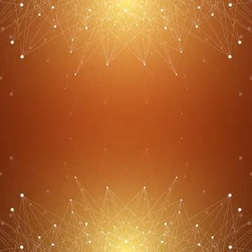 Geometric graphic background molecule and communication. Big data complex with イラスト素材