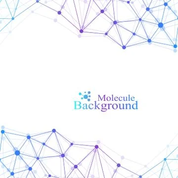 Geometric graphic background molecule and communication. Big data complex with Stock Illustration