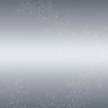 Geometric graphic background molecule and communication. Big data complex with 스톡 일러스트