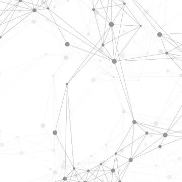 Geometric graphic background molecule and communication. Big data complex with イラスト素材