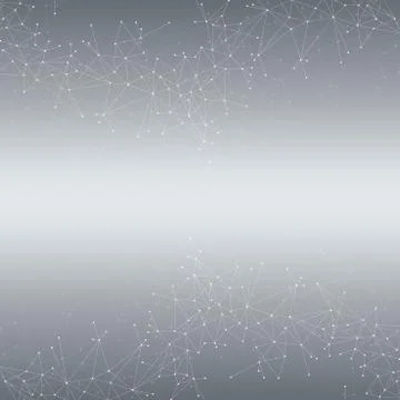 Geometric graphic background molecule and communication. Big data complex with Stock Illustration