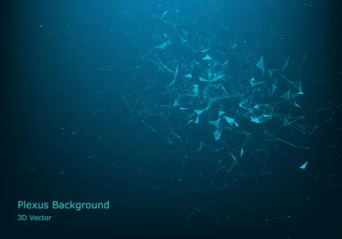 Geometric graphic background molecule and communication. Big data complex wit Stock Illustration