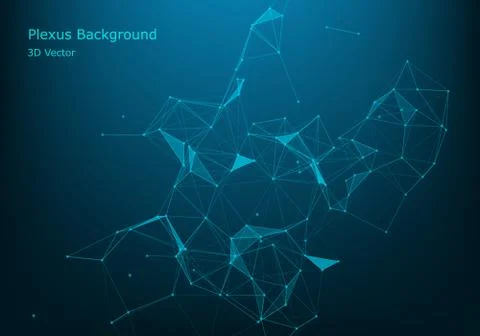 Geometric graphic background molecule and communication. Big data complex wit Stockillustratie