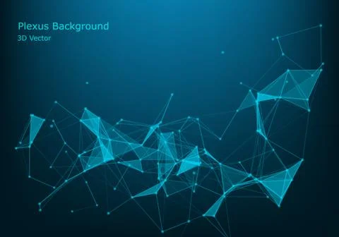 Geometric graphic background molecule and communication. Big data complex wit Stock Illustration