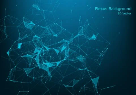 Geometric graphic background molecule and communication. Big data complex wit Stockillustratie