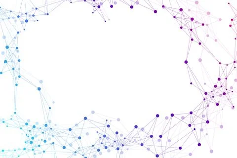 Geometric graphic background molecule and communication. Big data complex with Stock Illustration