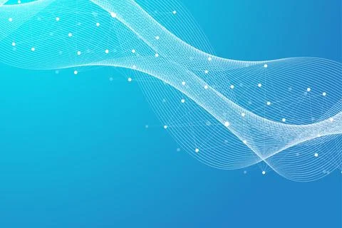 Geometric graphic background molecule and communication. Big data complex with Stock Illustration