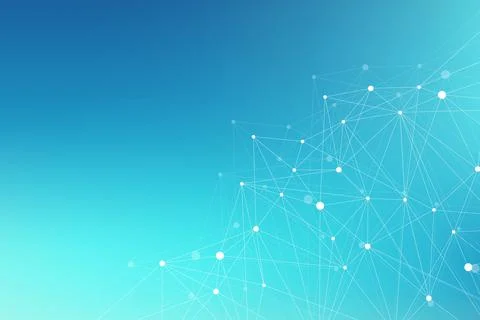 Geometric graphic background molecule and communication. Big data complex with イラスト素材