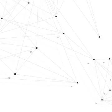 Geometric graphic background molecule and communication. Big data complex with Illustrazione stock