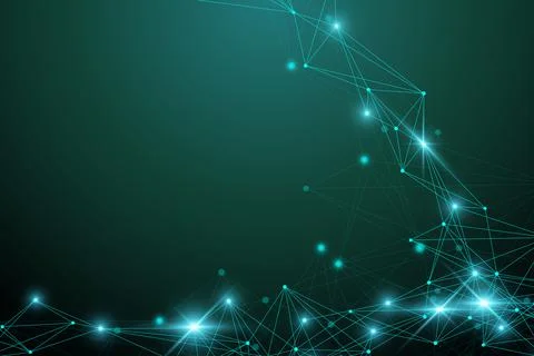 Geometric graphic background molecule and communication. Big data complex with Stock Illustration
