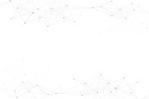 Geometric graphic background molecule and communication. Big data complex with Illustrazione stock