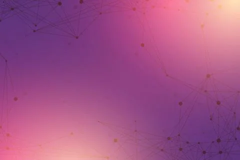 Geometric graphic background molecule and communication. Big data complex with Stock Illustration
