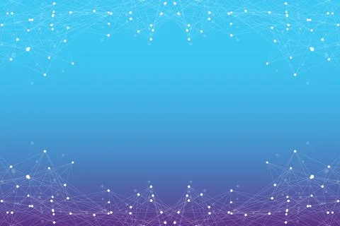 Geometric graphic background molecule and communication. Big data complex with イラスト素材